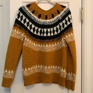 Womens Lucky Brand Fair Isle Sweater